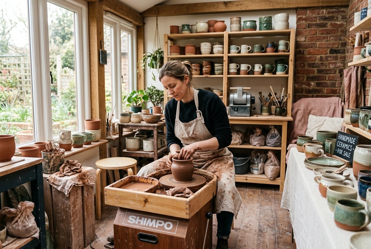 Lav eller køb krukker til stuen på et keramikværksted